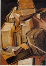 Charles Emmanuel Bizet d'Annonay, Nature morte aux livres, XVIIe siècle, Musée de l'Ain, Bourg-en-Bresse